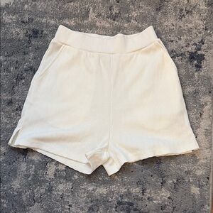 NWOT! O’Neill White Ribbed Lounge Beach Shorts, SZ XS